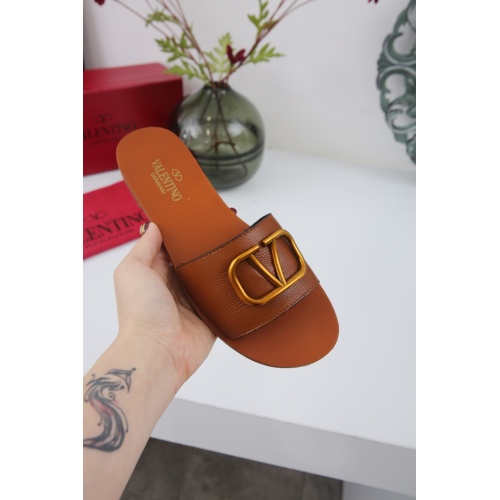 Replica Valentino Slippers For Women #869225 $66.00 USD for Wholesale
