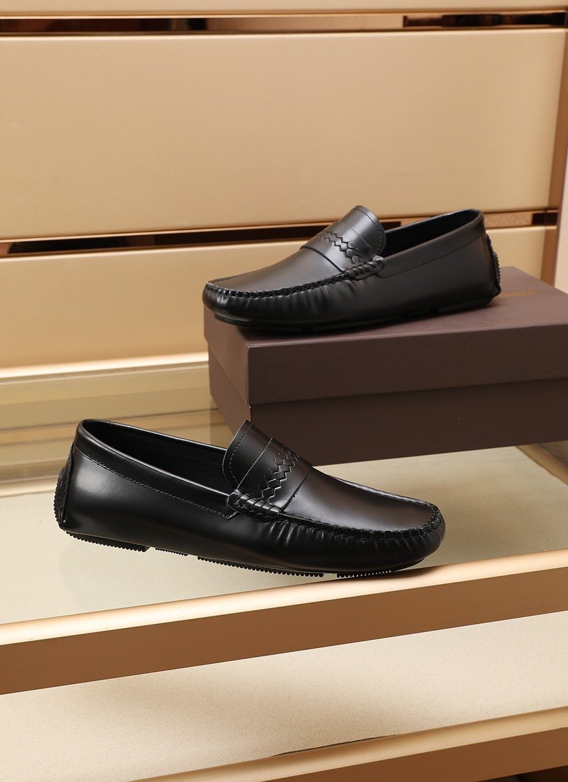 Replica Bottega Veneta BV Leather Shoes For Men #868863, $88.00 USD ...