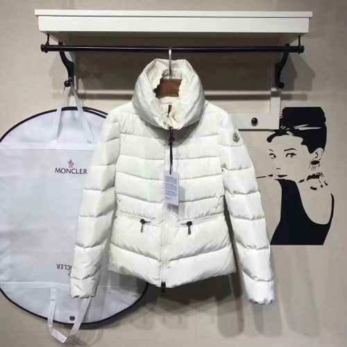 Replica Moncler Down Feather Coat Long Sleeved For Women #888990, $142.00 USD, [ITEM#888990], Replica Moncler Down Feather Coat outlet from China