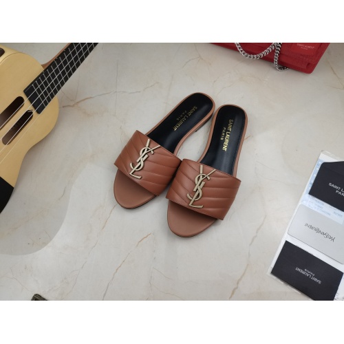 Replica Yves Saint Laurent YSL Slippers For Women #892176, $85.00 USD, [ITEM#892176], Replica Yves Saint Laurent YSL Slippers outlet from China