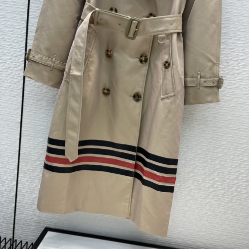 Replica Burberry Trench Coat Long Sleeved For Women #892724 $162.00 USD for Wholesale