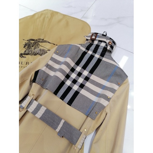 Replica Burberry Trench Coat Long Sleeved For Women #892727 $162.00 USD for Wholesale