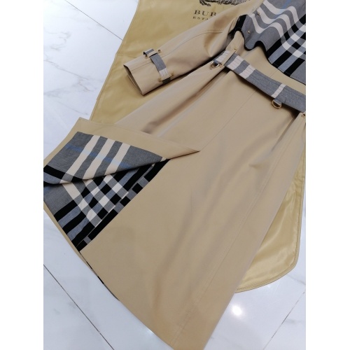 Replica Burberry Trench Coat Long Sleeved For Women #892727 $162.00 USD for Wholesale
