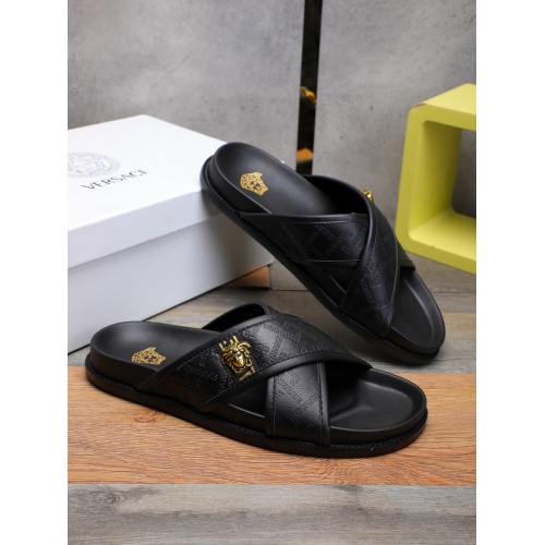 Replica Versace Slippers For Men #893126, $48.00 USD, [ITEM#893126], Replica Versace Slippers outlet from China