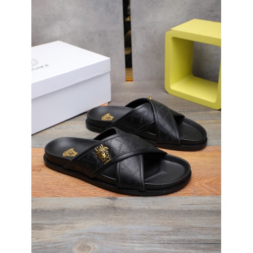 Replica Versace Slippers For Men #893126 $48.00 USD for Wholesale