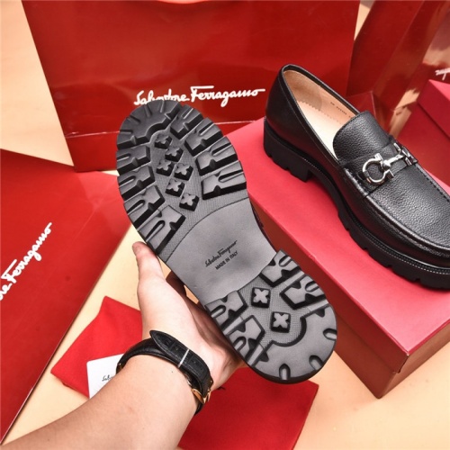 Replica Salvatore Ferragamo Leather Shoes For Men #893341 $118.00 USD for Wholesale