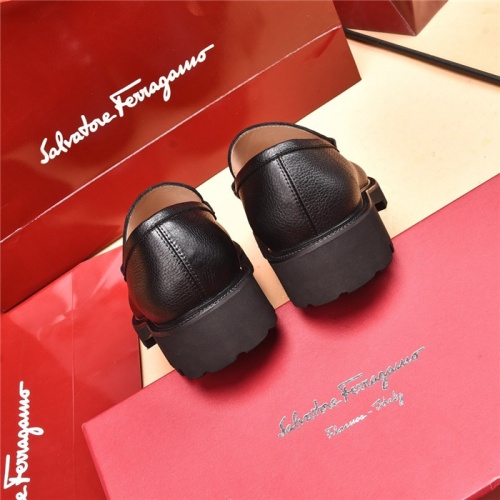 Replica Salvatore Ferragamo Leather Shoes For Men #893341 $118.00 USD for Wholesale