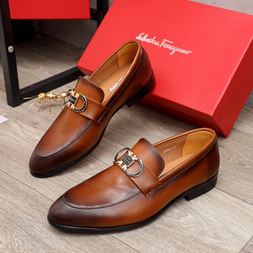 Replica Salvatore Ferragamo Leather Shoes For Men #900138, $72.00 USD, [ITEM#900138], Replica Salvatore Ferragamo Leather Shoes outlet from China