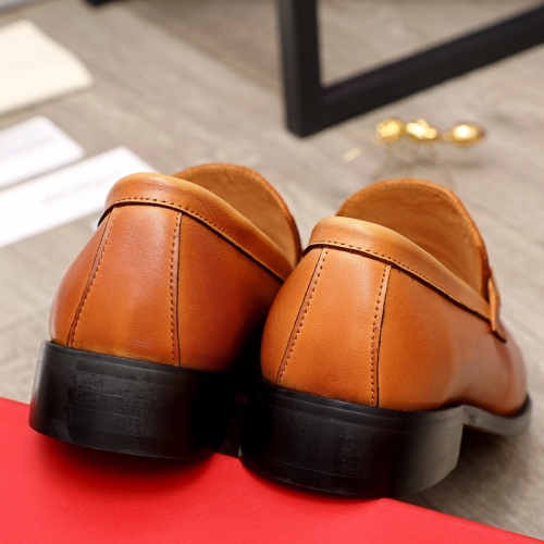 Replica Salvatore Ferragamo Leather Shoes For Men #900149 $82.00 USD for Wholesale