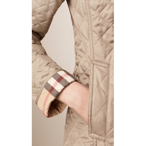 Replica Burberry Down Feather Coat Long Sleeved For Women #905611 $83.00 USD for Wholesale
