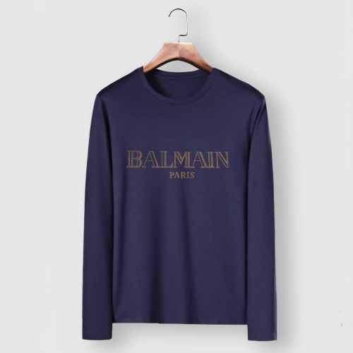 Replica Balmain T-Shirts Long Sleeved For Men #910643, $34.00 USD, [ITEM#910643], Replica Balmain T-Shirts outlet from China