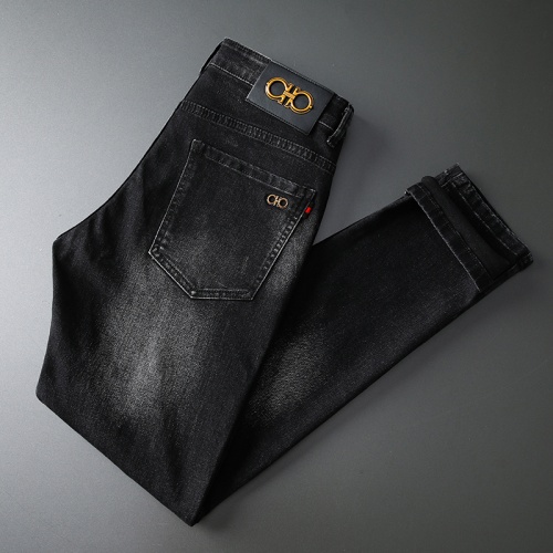 Replica Salvatore Ferragamo Jeans For Men #916036, $44.00 USD, [ITEM#916036], Replica Salvatore Ferragamo Jeans outlet from China