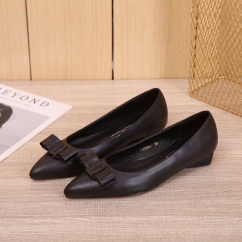 Replica Salvatore Ferragamo Flat Shoes For Women #916187, $85.00 USD, [ITEM#916187], Replica Salvatore Ferragamo Flat Shoes outlet from China