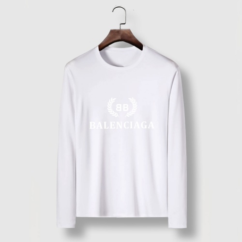Replica Balenciaga T-Shirts Long Sleeved For Men #919957 $29.00 USD for Wholesale