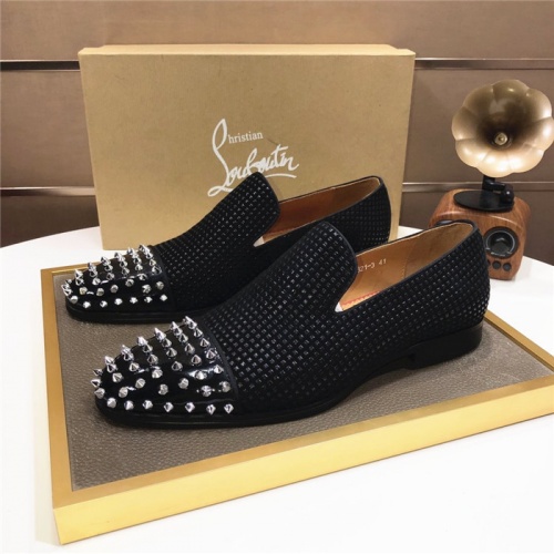 Replica Christian Louboutin Leather Shoes For Men #921253, $98.00 USD, [ITEM#921253], Replica Christian Louboutin Leather Shoes outlet from China