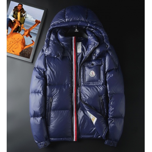 Replica Moncler Down Feather Coat Long Sleeved For Men #921787, $132.00 USD, [ITEM#921787], Replica Moncler Down Feather Coat outlet from China