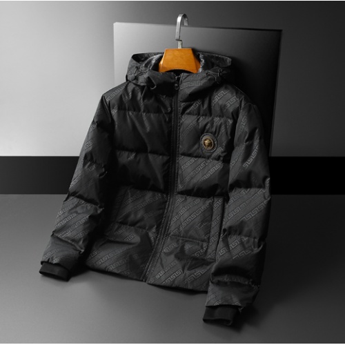 Replica Versace Down Coat Long Sleeved For Men #922138, $85.00 USD, [ITEM#922138], Replica Versace Down Coat outlet from China
