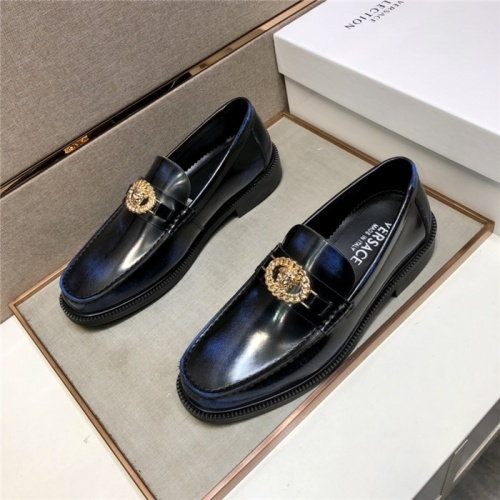 Replica Versace Leather Shoes For Men #928254, $105.00 USD, [ITEM#928254], Replica Versace Leather Shoes outlet from China