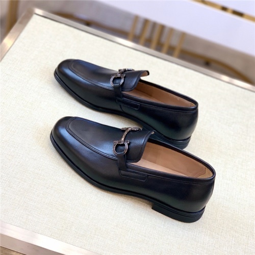 Replica Salvatore Ferragamo Leather Shoes For Men #930084 $150.00 USD for Wholesale