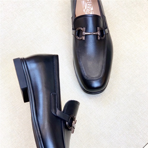 Replica Salvatore Ferragamo Leather Shoes For Men #930084 $150.00 USD for Wholesale