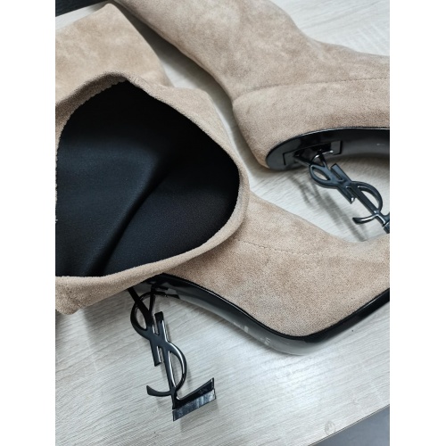 Replica Yves Saint Laurent Boots For Women #931818 $140.00 USD for Wholesale