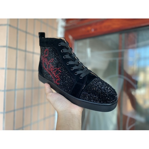 Replica Christian Louboutin High Tops Shoes For Men #939959, $115.00 USD, [ITEM#939959], Replica Christian Louboutin High Top Shoes outlet from China
