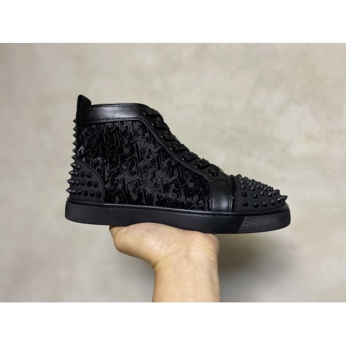 Replica Christian Louboutin High Tops Shoes For Men #940022, $115.00 USD, [ITEM#940022], Replica Christian Louboutin High Top Shoes outlet from China
