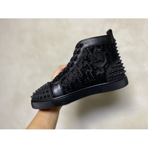 Replica Christian Louboutin High Tops Shoes For Men #940022 $115.00 USD for Wholesale