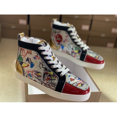 Replica Christian Louboutin High Tops Shoes For Men #940034, $115.00 USD, [ITEM#940034], Replica Christian Louboutin High Top Shoes outlet from China