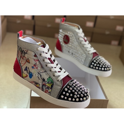 Replica Christian Louboutin High Tops Shoes For Men #940037, $115.00 USD, [ITEM#940037], Replica Christian Louboutin High Top Shoes outlet from China