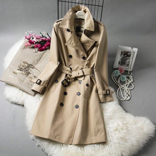 Replica Burberry Trench Coat Long Sleeved For Women #941568, $128.00 USD, [ITEM#941568], Replica Burberry Trench Coat outlet from China