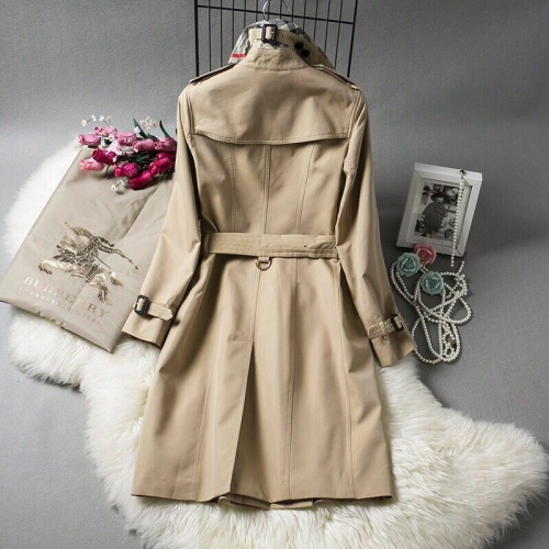 Replica Burberry Trench Coat Long Sleeved For Women #941568 $128.00 USD for Wholesale