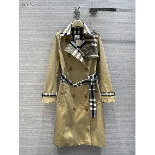 Replica Burberry Trench Coat Long Sleeved For Women #941577, $162.00 USD, [ITEM#941577], Replica Burberry Trench Coat outlet from China