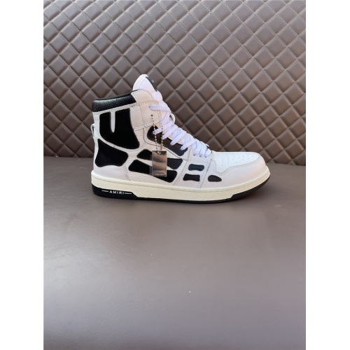 Replica Amiri High Tops Shoes For Men #941637 $98.00 USD for Wholesale