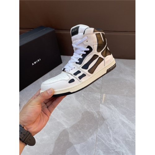 Replica Amiri High Tops Shoes For Men #941637 $98.00 USD for Wholesale