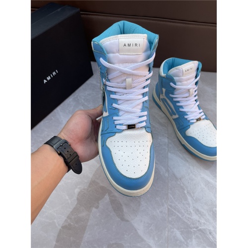 Replica Amiri High Tops Shoes For Men #941640 $98.00 USD for Wholesale
