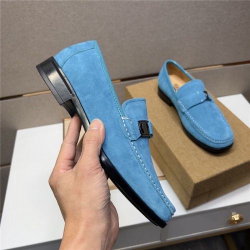 Replica Salvatore Ferragamo Leather Shoes For Men #943606 $108.00 USD for Wholesale