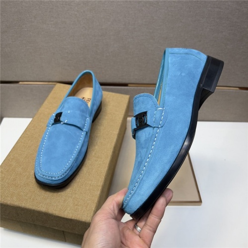 Replica Salvatore Ferragamo Leather Shoes For Men #943606 $108.00 USD for Wholesale