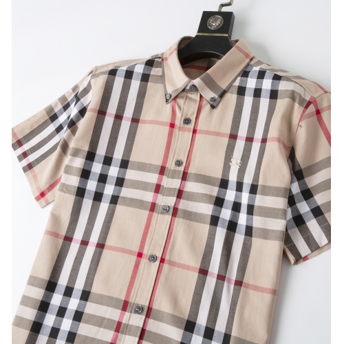 Replica Burberry Shirts Short Sleeved For Men #947943 $32.00 USD for Wholesale