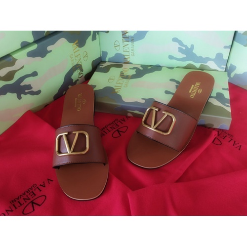 Replica Valentino Slippers For Women #949733 $41.00 USD for Wholesale