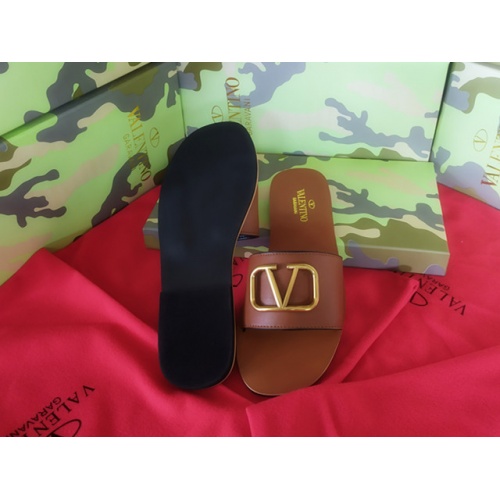 Replica Valentino Slippers For Women #949733 $41.00 USD for Wholesale