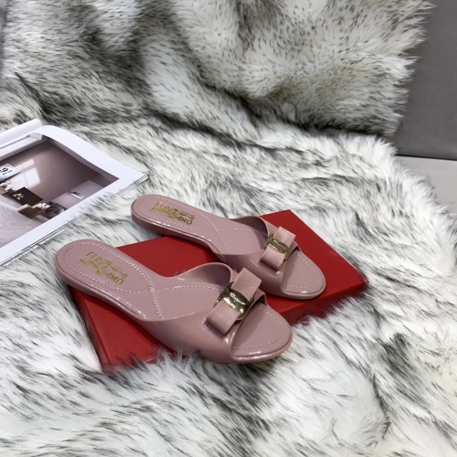 Replica Salvatore Ferragamo Slippers For Women #949747 $46.00 USD for Wholesale