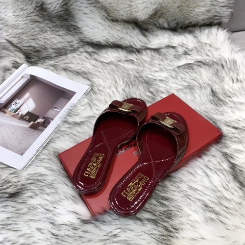 Replica Salvatore Ferragamo Slippers For Women #949748 $46.00 USD for Wholesale