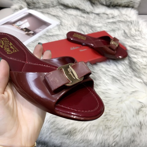 Replica Salvatore Ferragamo Slippers For Women #949748 $46.00 USD for Wholesale