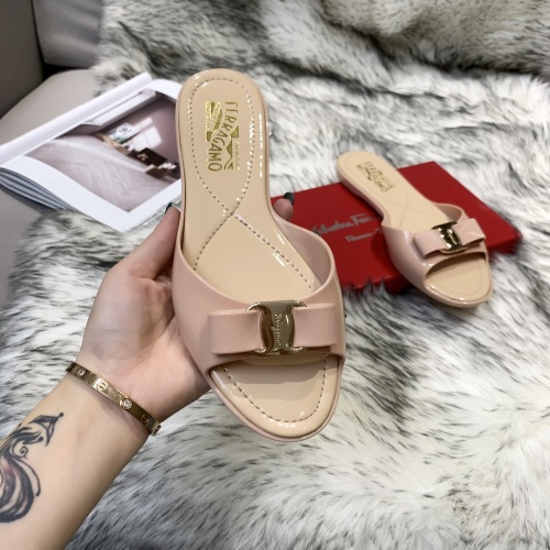Replica Salvatore Ferragamo Slippers For Women #949749 $46.00 USD for Wholesale