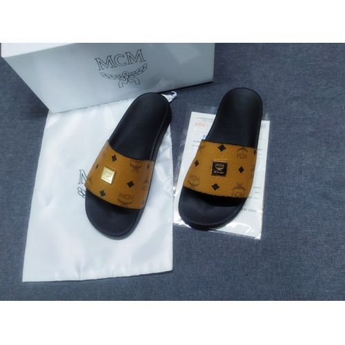 Replica MCM Slippers For Women #950696 $41.00 USD for Wholesale