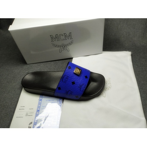 Replica MCM Slippers For Women #950698 $41.00 USD for Wholesale