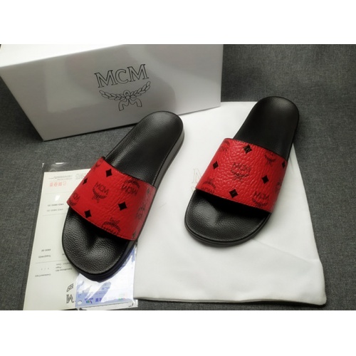 Replica MCM Slippers For Women #950702 $41.00 USD for Wholesale