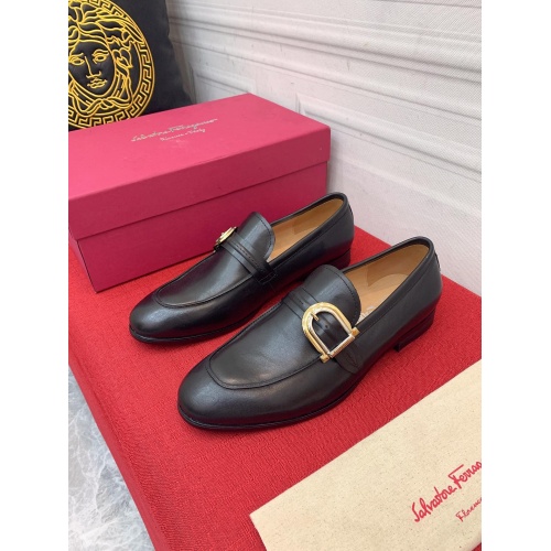 Replica Ferragamo Leather Shoes For Men #952149, $96.00 USD, [ITEM#952149], Replica Salvatore Ferragamo Leather Shoes outlet from China