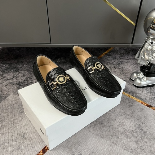 Replica Versace Leather Shoes For Men #953326, $76.00 USD, [ITEM#953326], Replica Versace Leather Shoes outlet from China